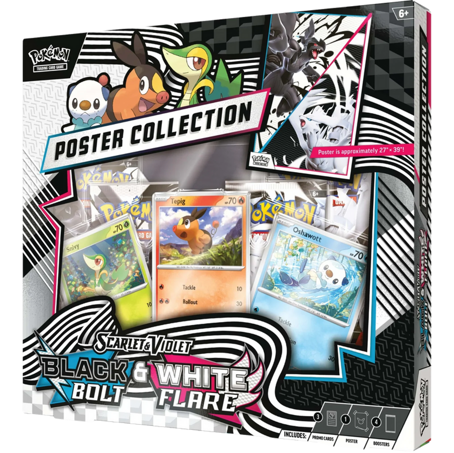 Pokemon Poster Collection – White Flare & Black Bolt